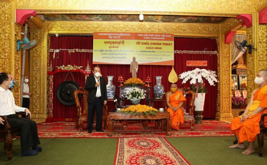 Phó Thủ tướng Trương Hòa Bình chúc mừng Tết cổ truyền Khmer Chol Chnam Thmay