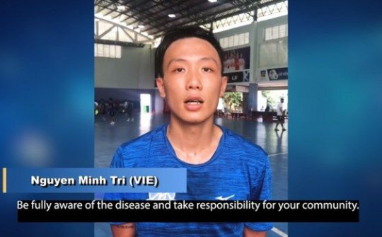 Tuyển thủ futsal Việt Nam tham gia chiến dịch chống COVID-19 của AFC