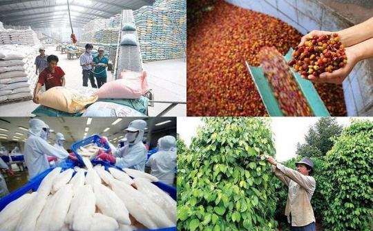 Nông lâm thủy sản xuất siêu 2,8 tỷ USD trong 4 tháng đầu năm