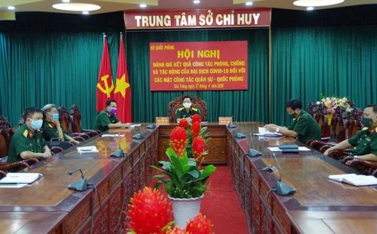 Sóc Trăng tham gia hội nghị trực tuyến BQP đánh giá kết quả công tác phòng, chống Covid-19