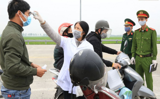 Thái Bình: Không cho người từ vùng dịch vào tỉnh từ 0 giờ ngày 3/4