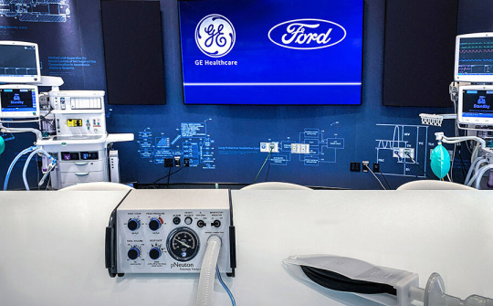 Ford hợp tác với GE Healthcare sản xuất 50.000 máy thở trong 100 ngày hỗ trợ bệnh nhân Covid-19