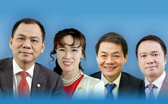 Forbes ghi nhận năm 2020 Việt Nam có 4 tỷ phú
