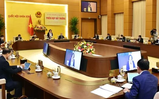Ủy ban Thường vụ Quốc hội họp phiên bất thường, xem xét hỗ trợ nhân dân