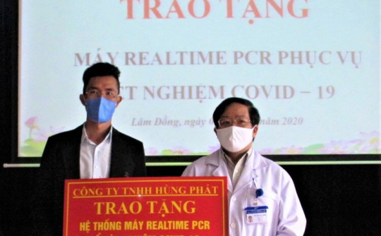 Lâm Đồng: Một doanh nghiệp tặng máy xét nghiệm virus SARS-CoV-2 trị giá hơn 1,2 tỷ đồng