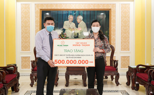 Tập đoàn Hưng Thịnh: Trao tặng đợt 1 gần 2,5 tỷ đồng chống dịch