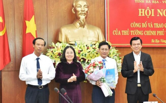 Ông Lê Ngọc Khánh giữ chức vụ Phó Chủ tịch UBND tỉnh Bà Rịa – Vũng Tàu