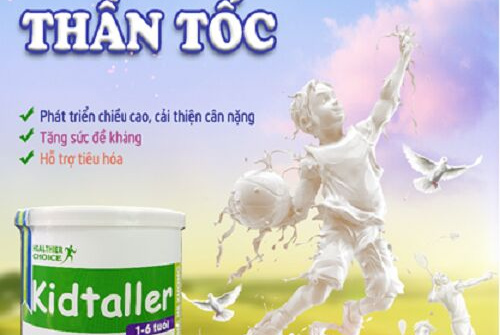 Sữa KidTaller: Vươn cao thần tốc dành cho trẻ từ 1-6 tuổi