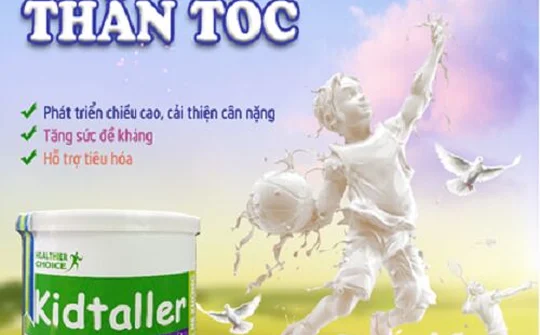 Sữa KidTaller: Vươn cao thần tốc dành cho trẻ từ 1-6 tuổi