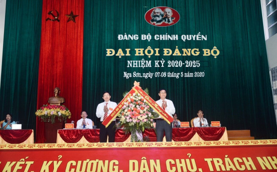 Nga Sơn (Thanh Hóa): Đại hội Đảng bộ nhiệm kỳ 2020 – 2025 ghi nhiều dấu ấn