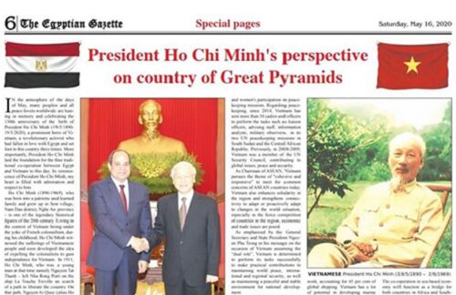 Truyền thông Ai Cập và Venezuela đăng bài viết ca ngợi Chủ tịch Hồ Chí Minh
