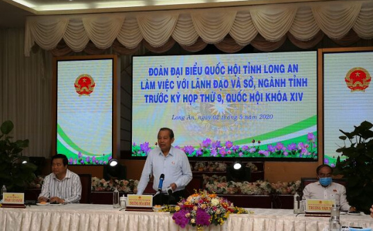 Phó Thủ tướng Thường trực  làm việc với lãnh đạo tỉnh Long An