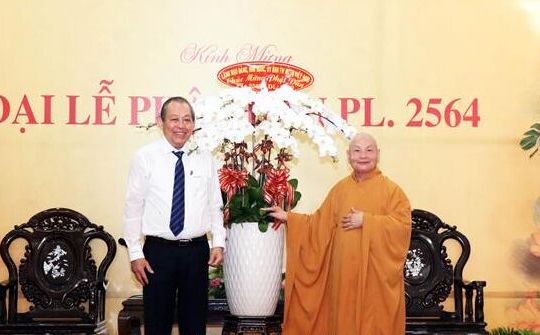 Phó Thủ tướng Trương Hòa Bình chúc mừng Đại lễ Phật đản PL.2564