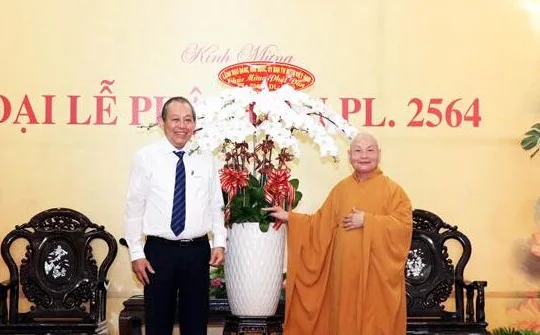 Phó Thủ tướng Trương Hòa Bình chúc mừng Đại lễ Phật đản PL.2564