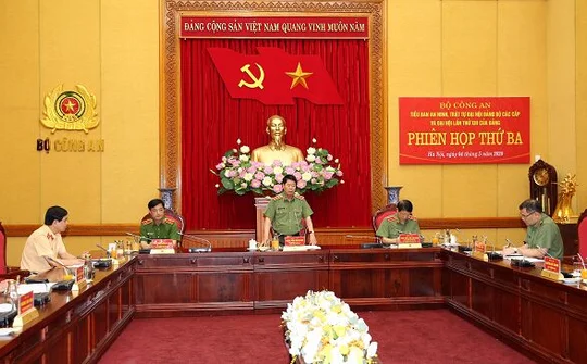 Triển khai các biện pháp bảo đảm An ninh trật tự Đại hội đảng các cấp