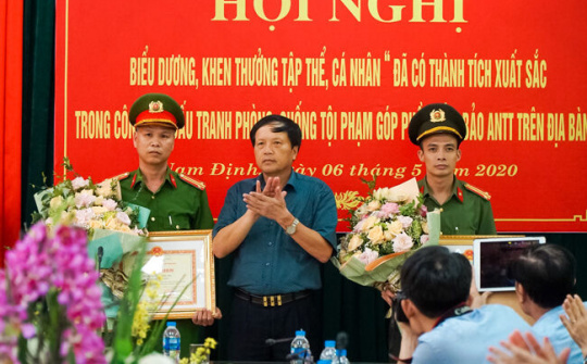 Khen thưởng 2 tập thể, 13 cá nhân Công an Nam Định có thành tích xuất sắc