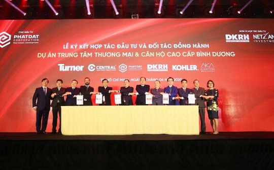 Hợp tác đầu tư và phát triển dự án trung tâm thương mại và căn hộ cao cấp Bình Dương