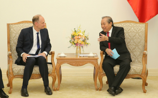 Phó Thủ tướng Trương Hòa Bình tiếp Phó Chủ tịch điều hành Tập đoàn TTI