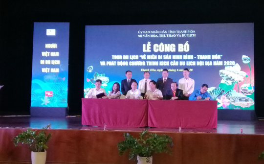 Công bố Tour du lịch về miền di sản Ninh Bình - Thanh Hóa và phát động chương trình kích cầu du lịch nội địa năm 2020