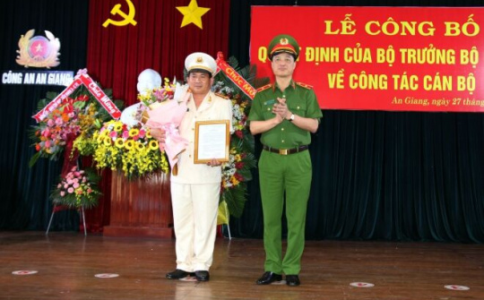 Đại tá Đinh Văn Nơi được bổ nhiệm làm Giám đốc Công an tỉnh An Giang