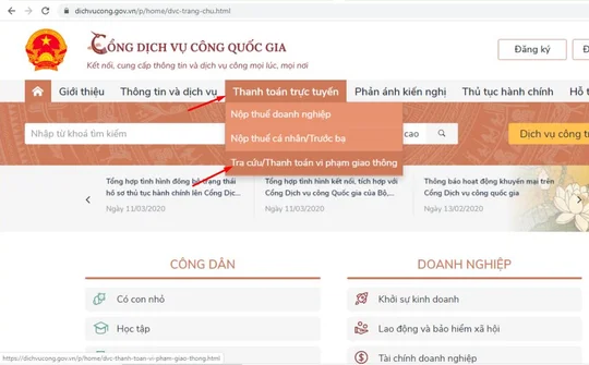 Từ 1/7, chứng thực bản sao điện tử trên Cổng Dịch vụ công Quốc gia