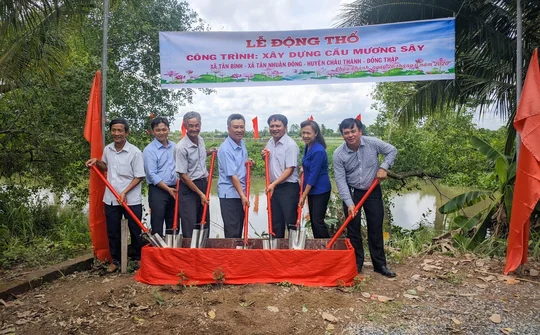 HREC tài trợ xây dựng cầu Mương Sậy tại Đồng Tháp