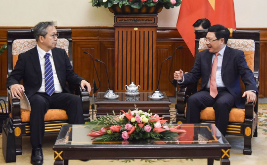 Phó Thủ tướng Phạm Bình Minh tiếp Đại sứ Nhật Bản