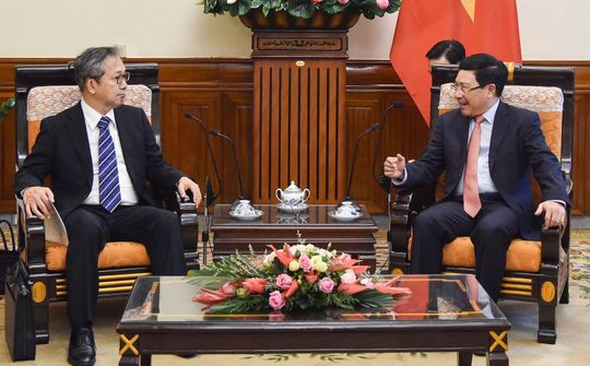 Phó Thủ tướng Phạm Bình Minh tiếp Đại sứ Nhật Bản