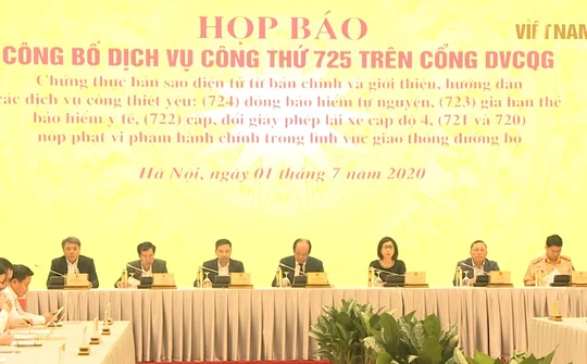 Chính phủ công bố thêm 6 dịch vụ công trên Cổng Dịch vụ công Quốc gia