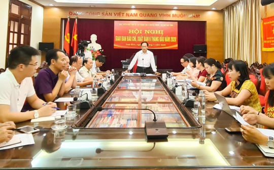 Thái Bình giao ban công tác báo chí, xuất bản 6 tháng đầu năm 2020