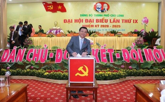 Đồng chí Phan Văn Thương tái đắc cử Bí thư Thành ủy Cao Lãnh