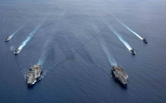 Mỹ xác nhận tiếp tục cho 12.000 quân nhân tập trận ở Biển Đông