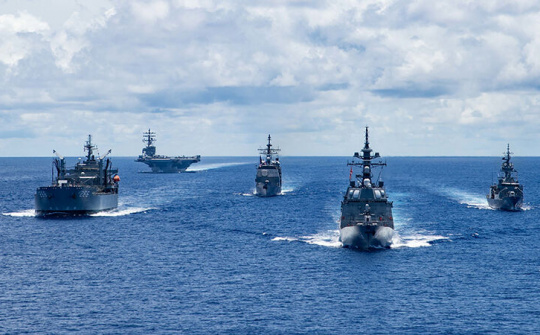 Mỹ, Nhật, Australia diễn tập chung tại cửa ngõ Biển Đông