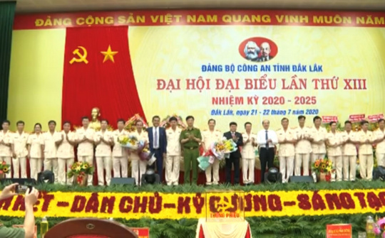 Đắk Lắk: Giám đốc Công an tỉnh Lê Văn Tuyến được bầu làm bí thư Đảng ủy khóa XIII.