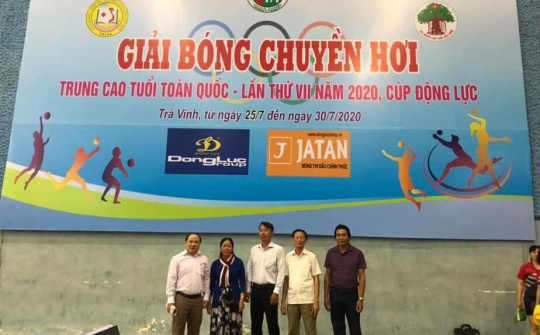 Trà Vinh: Khai mạc giải bóng chuyền hơi trung -cao tuổi toàn quốc lần VII -2020