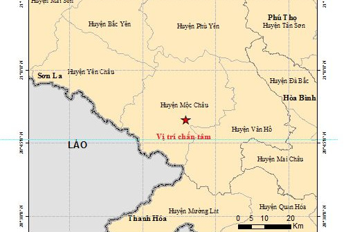 Hà Nội rung chấn do động đất mạnh ở Sơn La