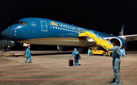 Sân bay Vân Đồn đón 276 công dân Việt Nam trở về từ Mỹ