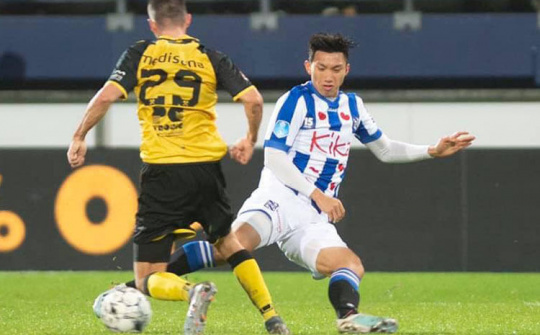 Văn Hậu 'biến mất' khỏi đội hình Heerenveen