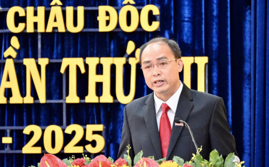 Đồng chí Lâm Quang Thi tái đắc cử Bí thư Thành ủy TP Châu Đốc