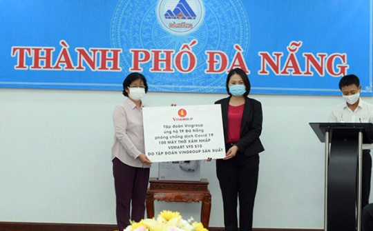 Vingroup trao 100 máy thở đến Đà Nẵng