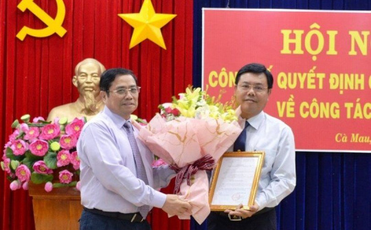 Đồng chí Nguyễn Tiến Hải giữ chức Bí thư Tỉnh ủy Cà Mau