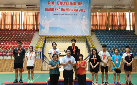 294 vận động viên tham dự Giải Cầu lông hè thành phố Hà Nội 2020