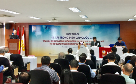 Công khai, minh bạch và trách nhiệm giải trình của các cơ quan hành chính nhà nước