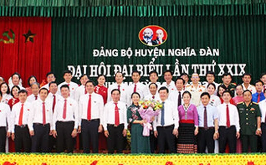 Nghệ An: Đại hội Đảng bộ huyện Nghĩa Đàn khóa XXIX, nhiệm kỳ 2020 -2025