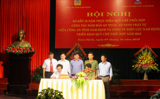 Hiệu quả từ thực hiện quy chế phối hợp giữa Công an tỉnh và Công ty Điện lực Nam Định