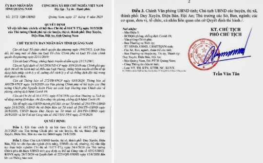Quảng Nam:  3 địa phương cuối cùng là Hội An, Điện Bàn, Duy Xuyên kết thúc cách ly xã hội