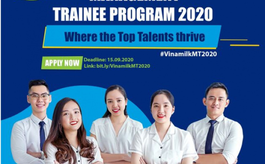 Vinamilk chính thức khởi động chương trình "Quản trị viên tập sự -2020"