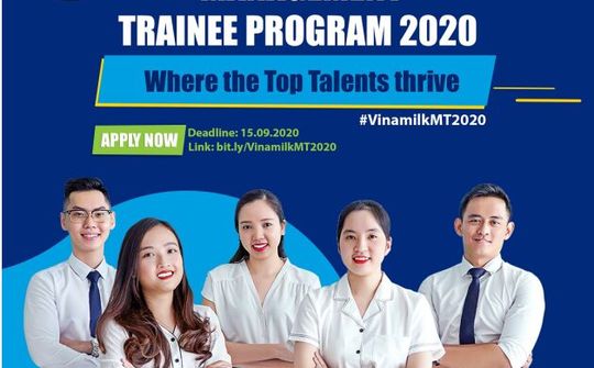 Vinamilk chính thức khởi động chương trình "Quản trị viên tập sự -2020"