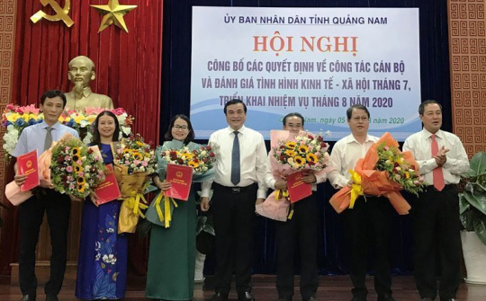 Quảng Nam: Điều động, bổ nhiệm nhiều cán bộ lãnh đạo các Sở