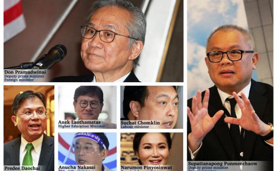 Thái Lan bổ nhiệm sáu vị trí mới trong Chính phủ